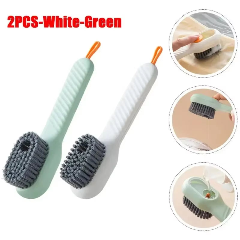 Fashion Multifunction Shoe Brush Soft Bristled Liquid Filled up Wash Shoe Cleaning House Accessories Clean Kitchen Tools