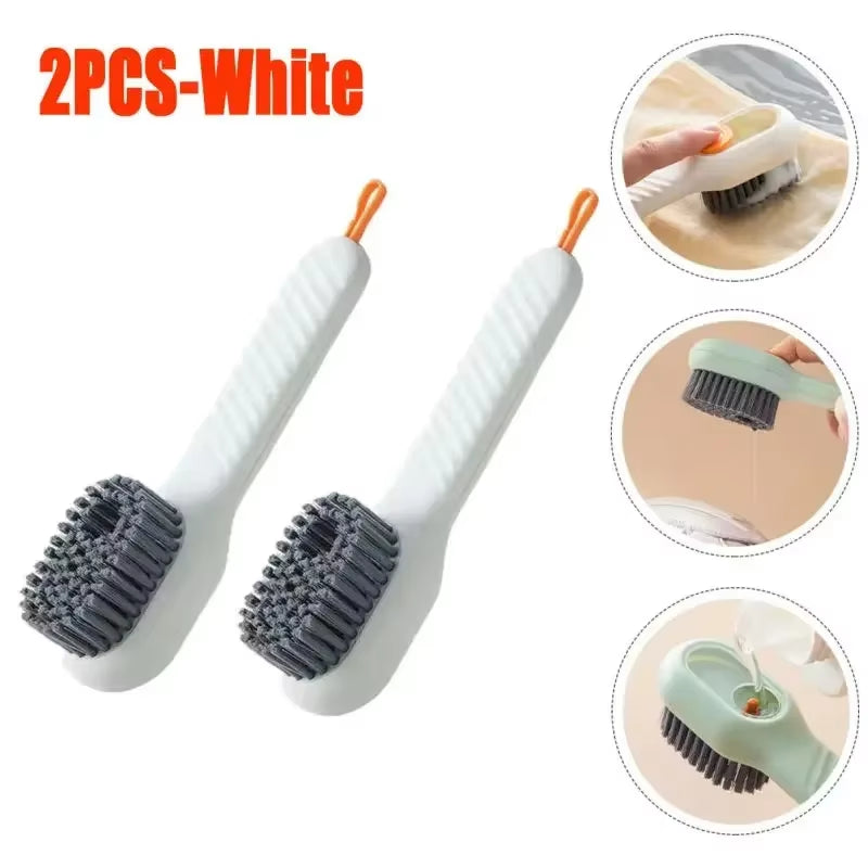 Fashion Multifunction Shoe Brush Soft Bristled Liquid Filled up Wash Shoe Cleaning House Accessories Clean Kitchen Tools
