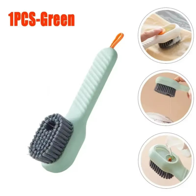 Fashion Multifunction Shoe Brush Soft Bristled Liquid Filled up Wash Shoe Cleaning House Accessories Clean Kitchen Tools