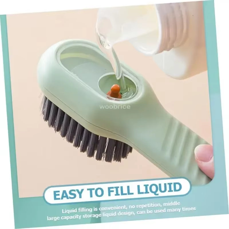 Fashion Multifunction Shoe Brush Soft Bristled Liquid Filled up Wash Shoe Cleaning House Accessories Clean Kitchen Tools