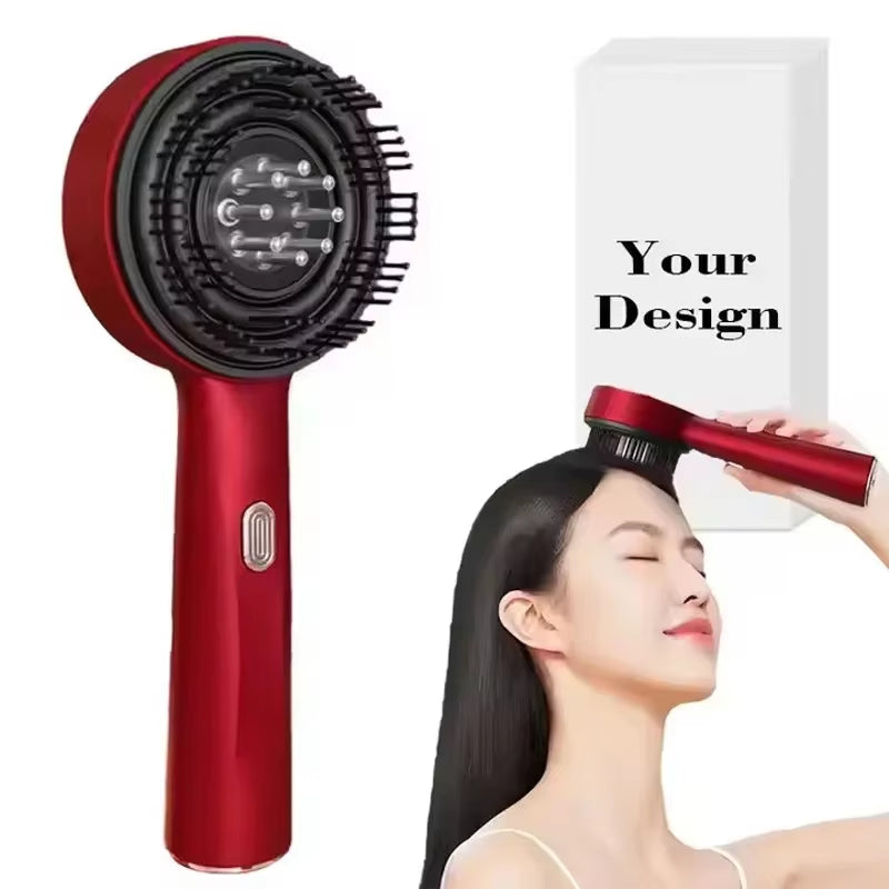 3 Modes Electric Massage Comb Portable Red Light Laser Comb for Hair Follicle Hair Follicles on the Head Essence Oil Applicator