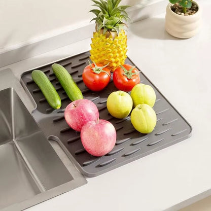 1PC Multi-Functional & Foldable Silicone Drainage Mat for Kitchen Tableware Non-Slip Mats Anti-Scald Coaster Kitchen Utensils